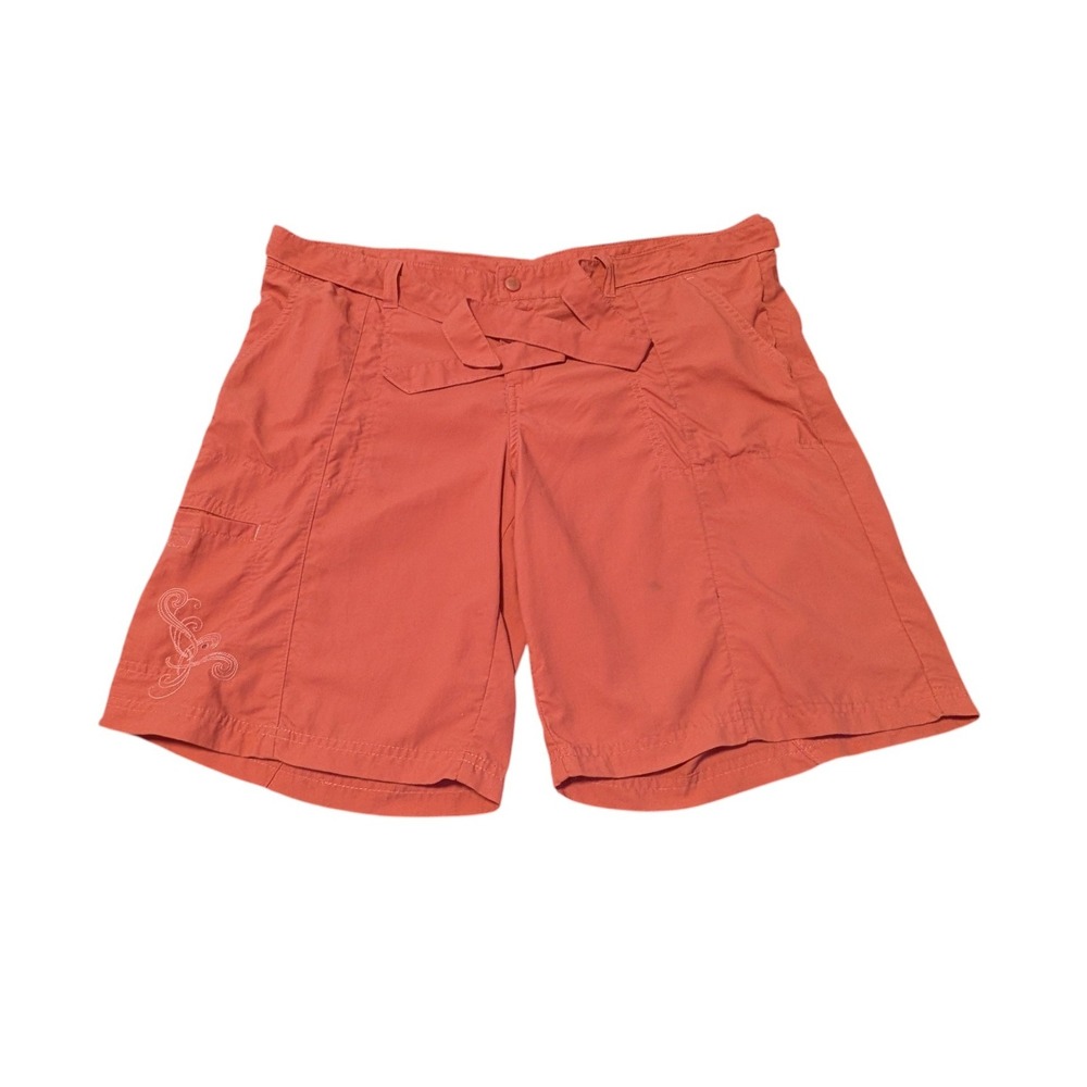 Columbia‎ Womens Coral Nylon Hiking Shorts Size 14 AL4490 Embroidered Gorpcore